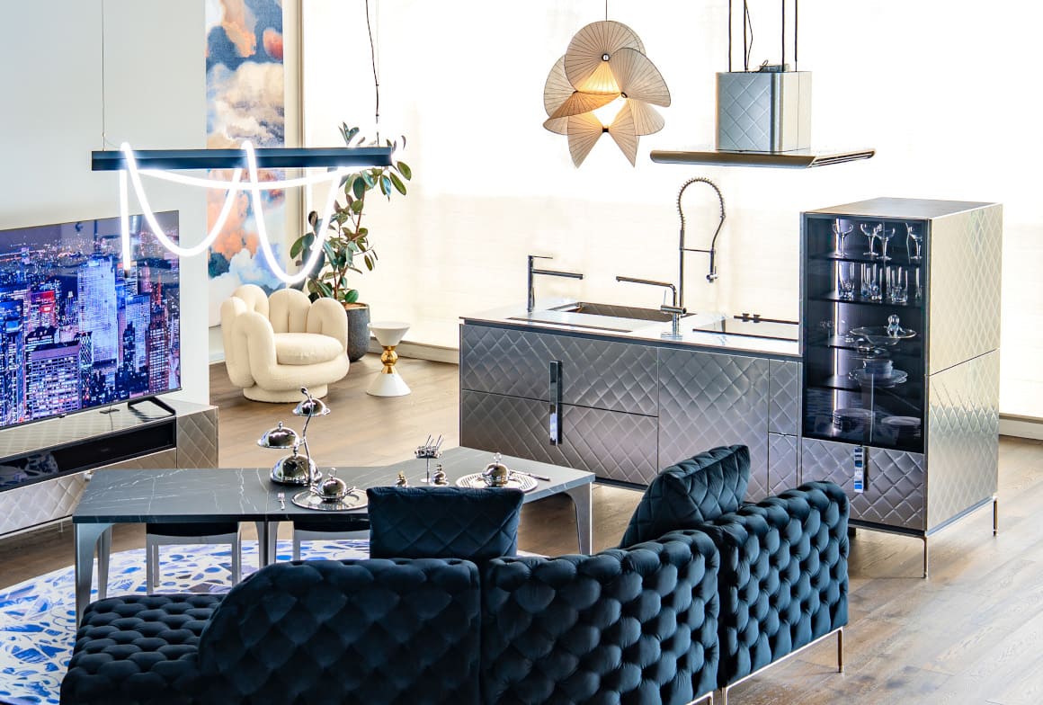 moooi サーペンタインライト アイランドキッチン実例